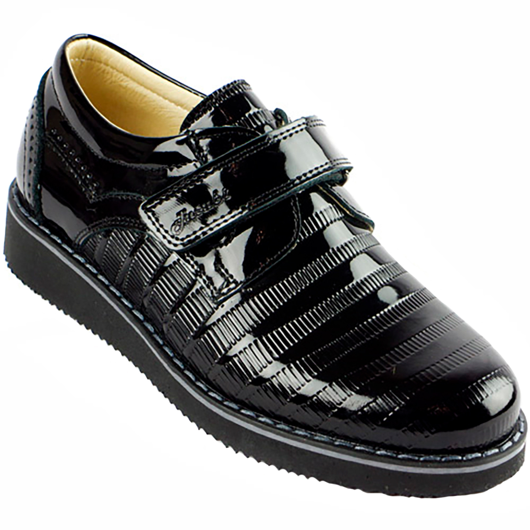 Tutubi Лаковые туфли (1259) материал Лаковая кожа, цвет Черный  для мальчиков 26-40 размеры – Sole Kids