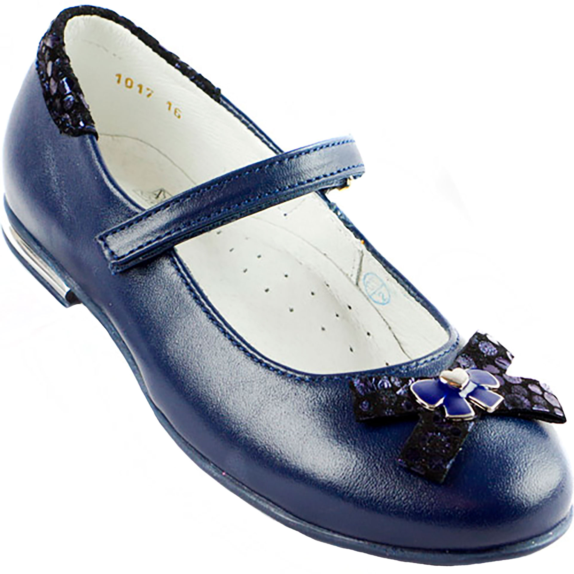 Туфлі для дівчинки (1346) для дівчинки, матеріал Натуральна шкіра, Синій колір, 27-31 розміри – Sole Kids