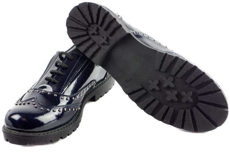 Лаковые туфли (1563) материал Лаковая кожа, цвет Синий  для девочки 37-39 размеры – Sole Kids. Фото 2