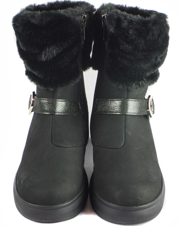 Зимові черевики (1740) для дівчинки, матеріал Нубук, Чорний колір, 36-40 розміри – Sole Kids. Фото 3