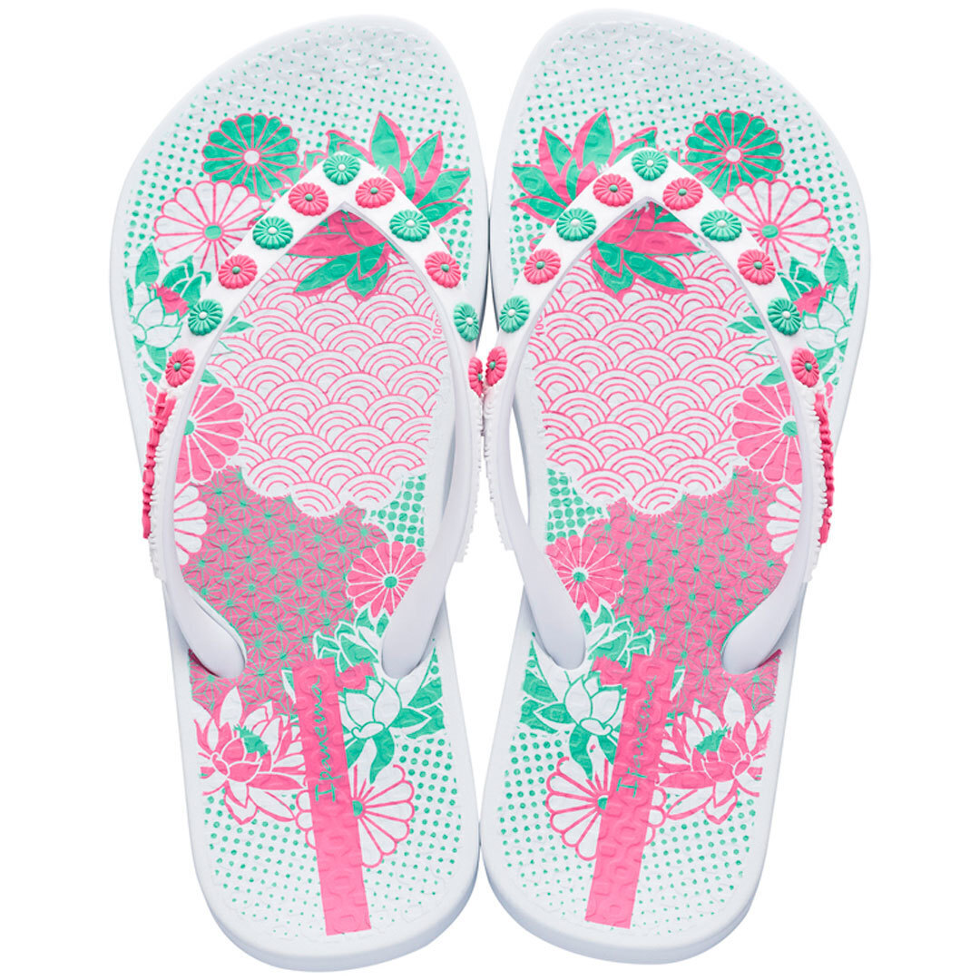 Пляжная обувь для девочки - шлепки ipanema (1591) 30-35 размеры, цвет Белый – Sole Kids