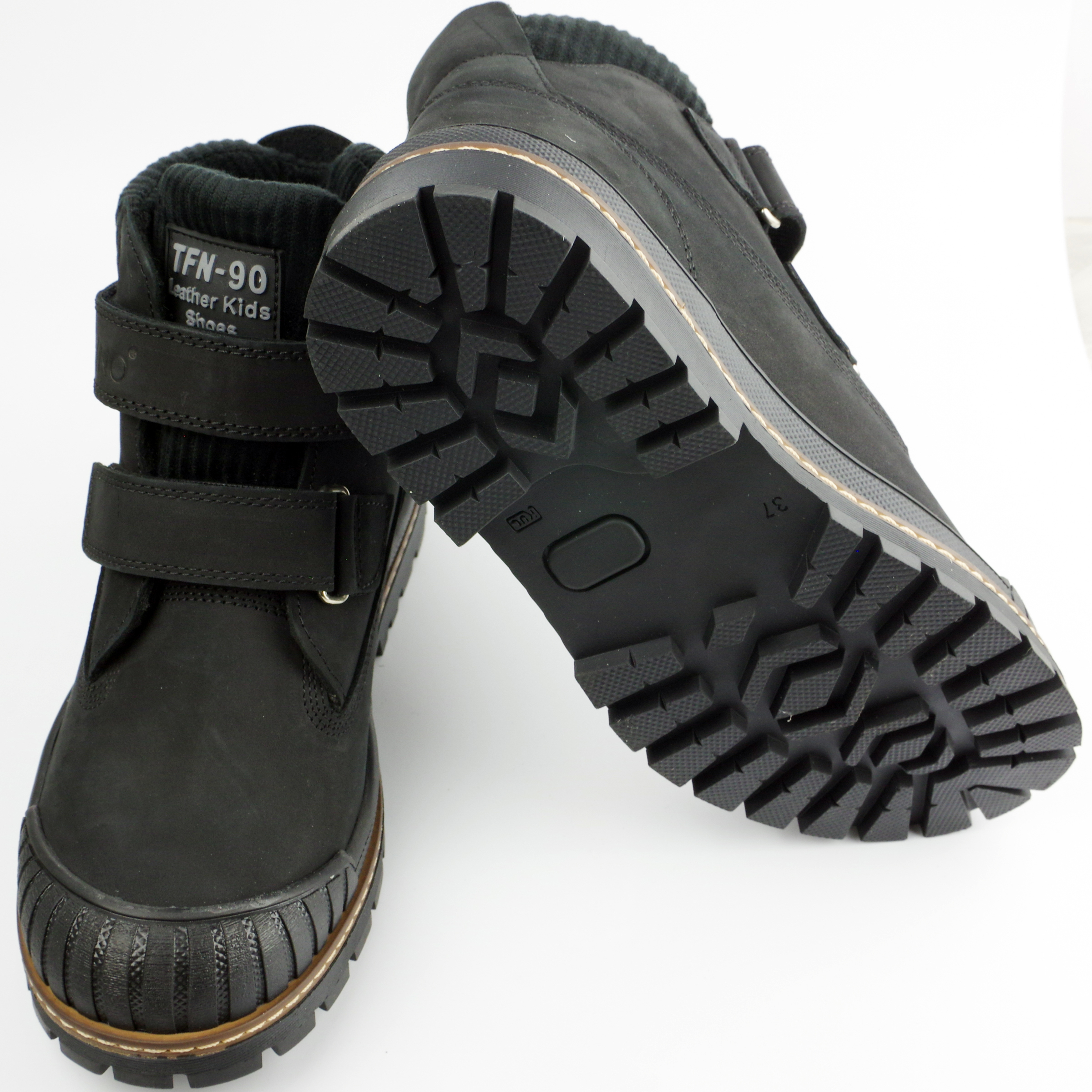 Ботинки подростковые (2142) материал Нубук, цвет Черный  для мальчиков 37-40 размеры – Sole Kids. Фото 3
