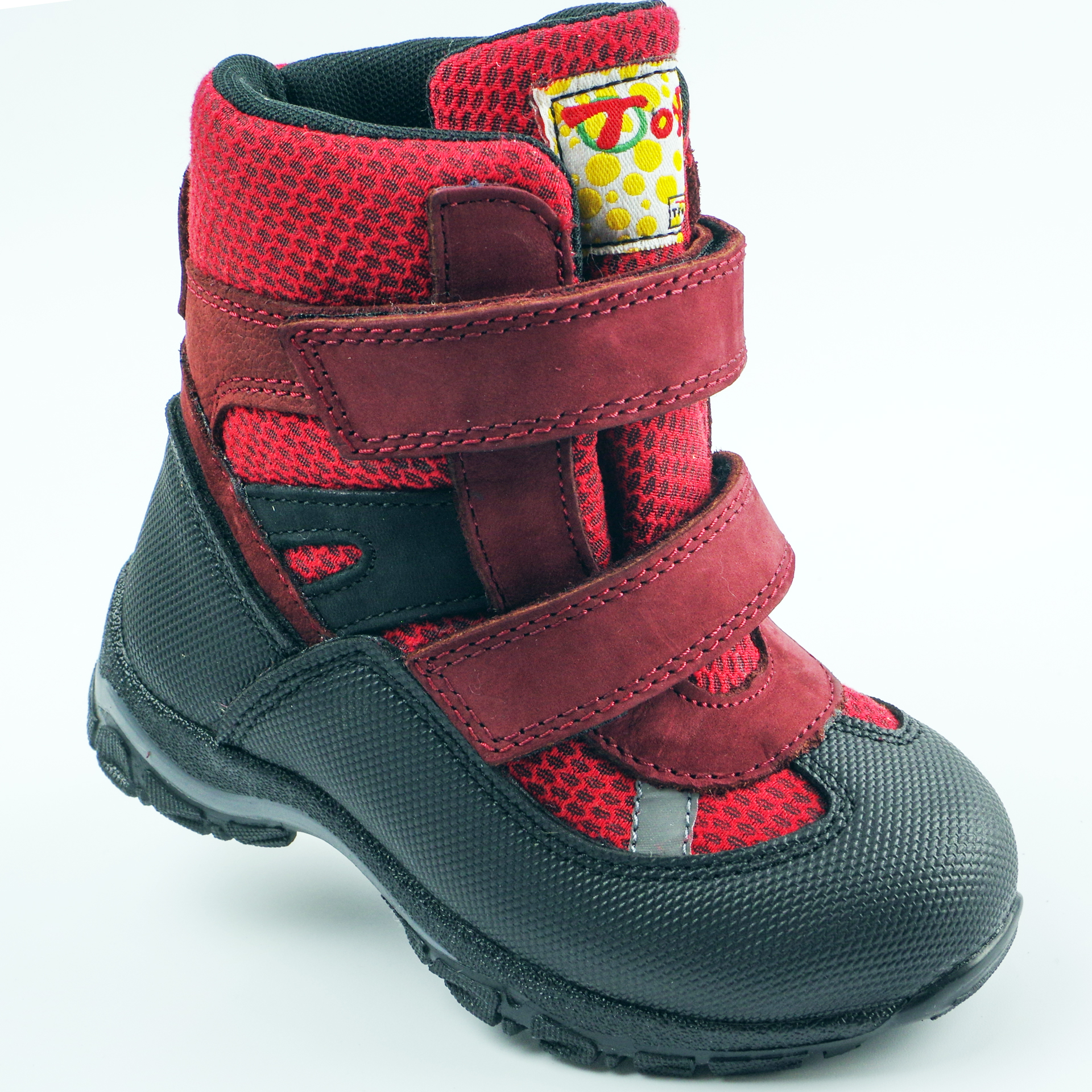 Мембранні зимові черевики (2145) для дівчинки, матеріал Мембрана, Червоний колір, 22-25 розміри – Sole Kids. Фото 1