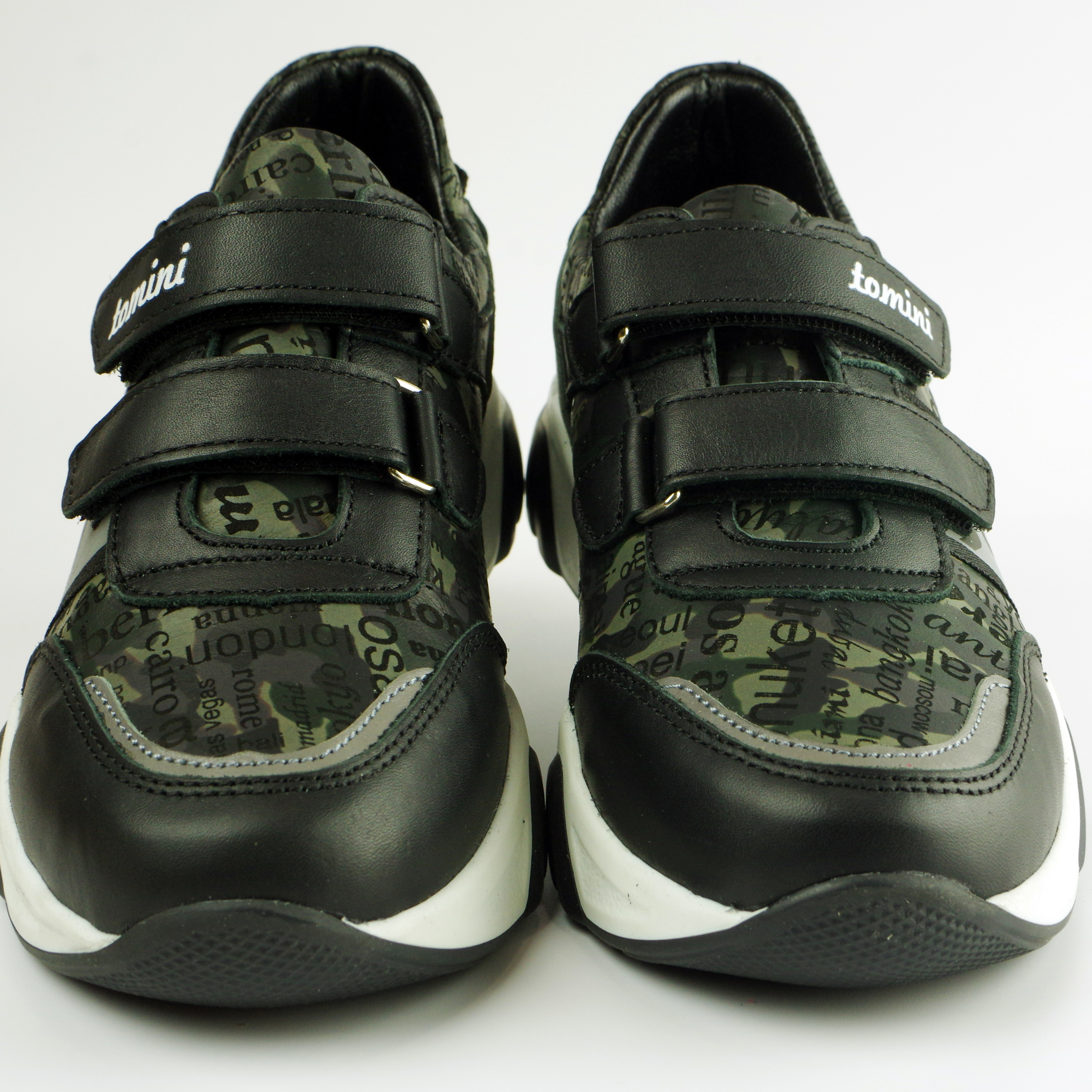 Кросівки дитячі (2115) для хлопчика, матеріал Натуральна шкіра, Чорний колір, 31-36 розміри – Sole Kids. Фото 3