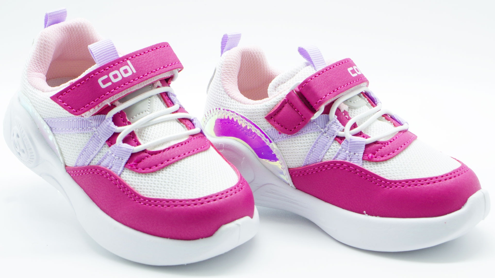 Led Кросівки для дівчат (2198) для дівчинки, матеріал Текстиль, Рожевий колір, 22-26 розміри – Sole Kids. Фото 2