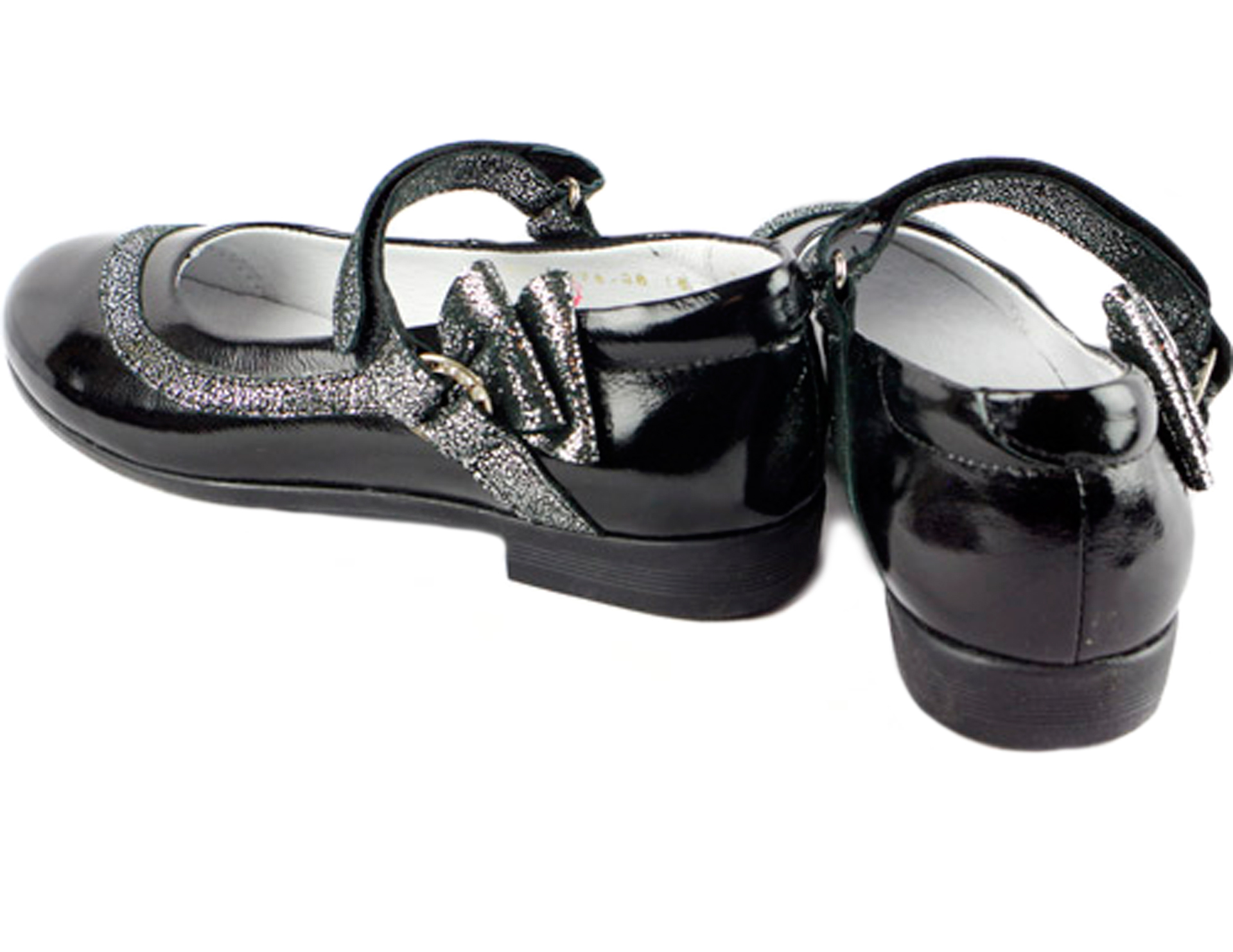 Туфлі шкільні (1862) для дівчинки, матеріал Натуральна шкіра, Чорний колір, 31-35 розміри – Sole Kids. Фото 3