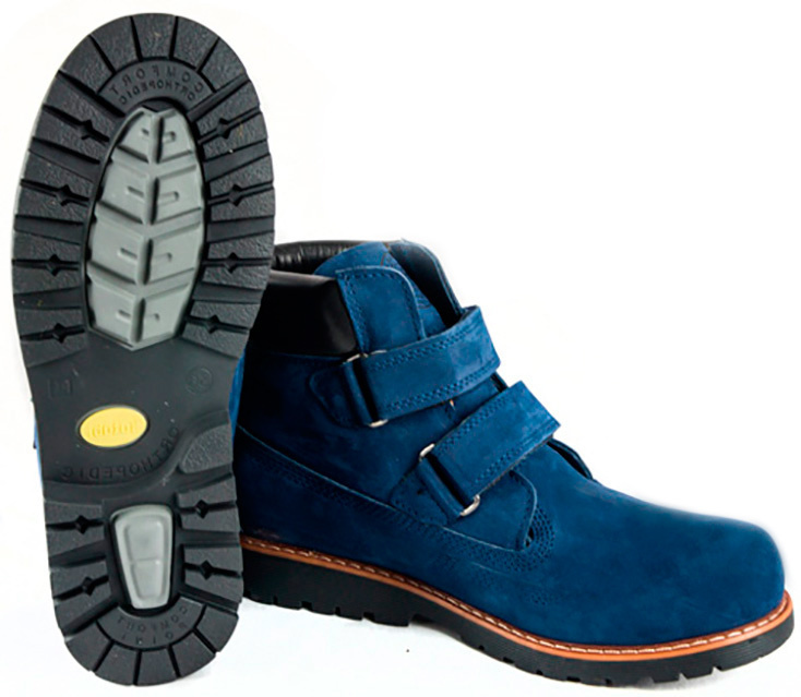 Демисезонные ботинки (1280) материал Нубук, цвет Синий  для мальчиков 31-36 размеры – Sole Kids. Фото 3