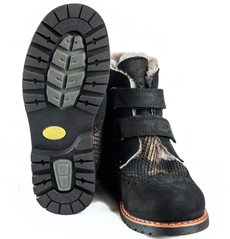 Зимние ботинки детские (1276) материал Нубук, цвет Черный  для девочки 31-36 размеры – Sole Kids, Днепр. Фото 3