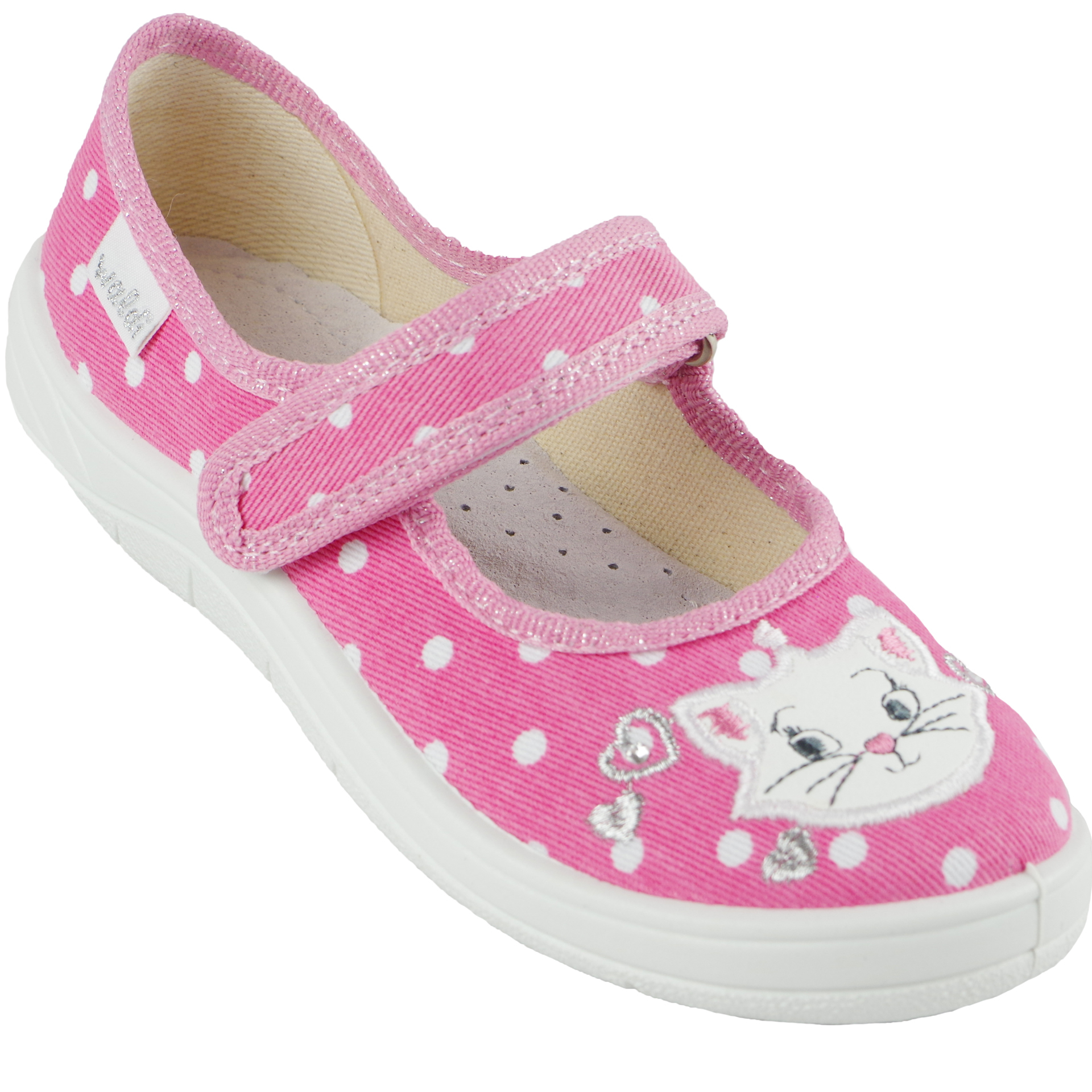 Текстильная обувь для девочек Тапочки Алина (1869) цвет Розовый 24-30 размеры – Sole Kids