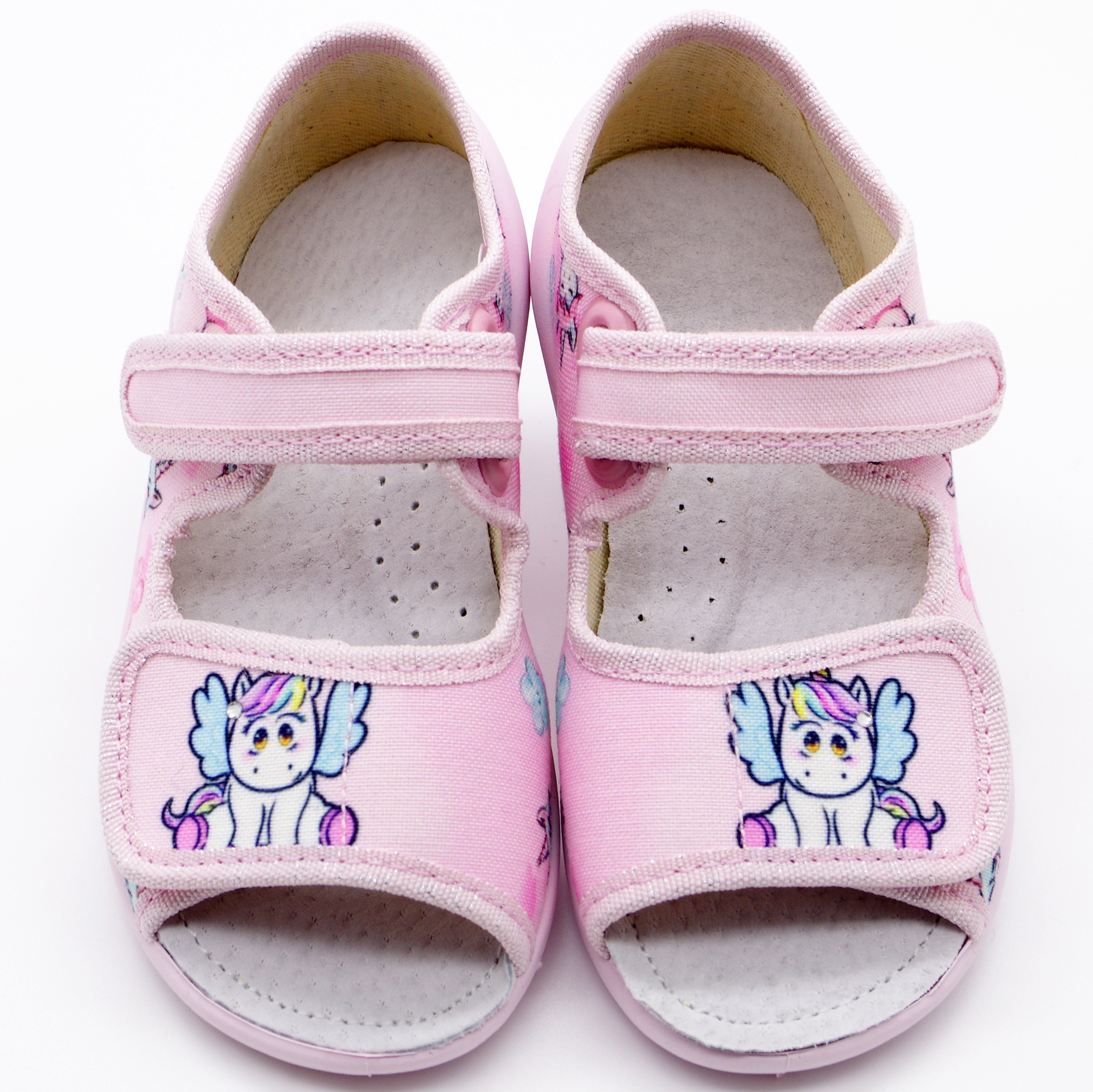 Текстильная обувь для девочек Тапочки Ева Единорог (2180) цвет Микс 23-30 размеры – Sole Kids. Фото 2