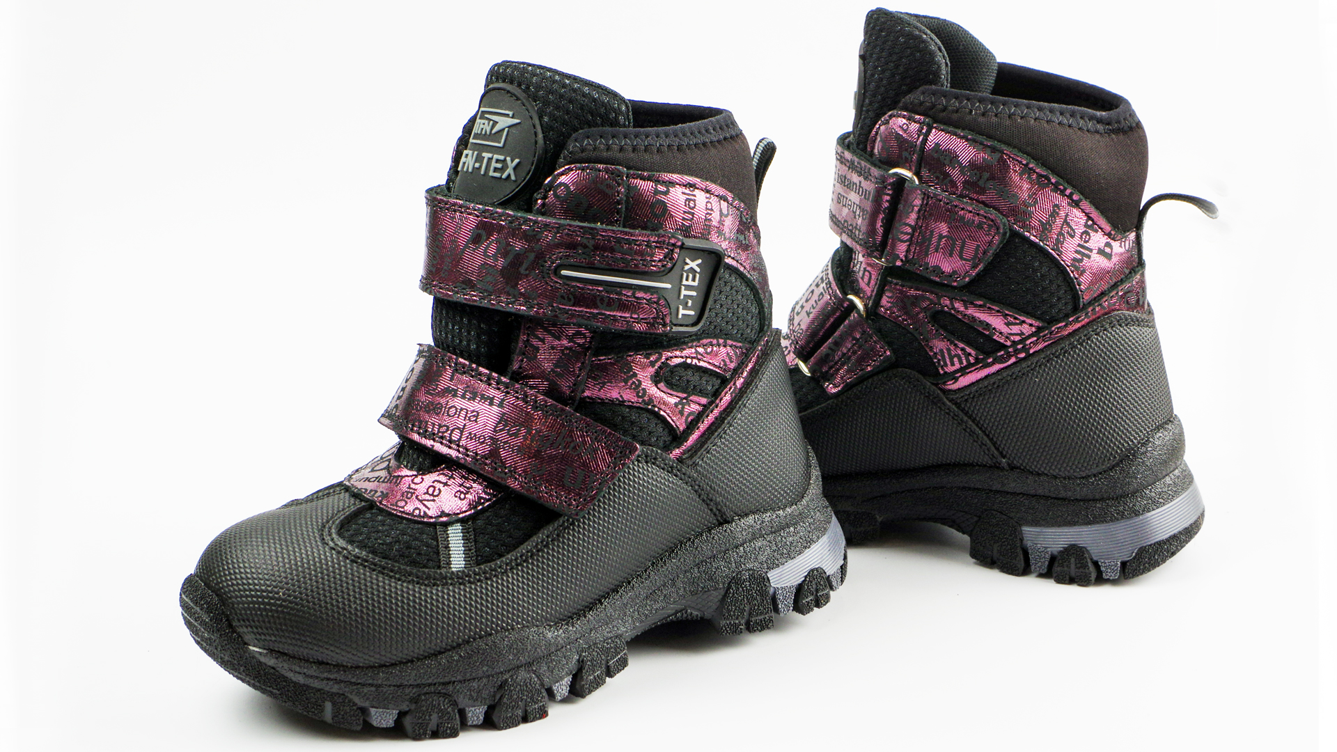 Зимові мембранні черевики (2151) для дівчинки, матеріал Мембрана, Чорний колір, 26-30 розміри – Sole Kids. Фото 3
