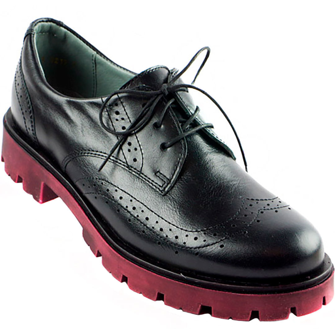Туфли подростковые (1353) материал Натуральная кожа, цвет Черный  для девочки 38-40 размеры – Sole Kids. Фото 1