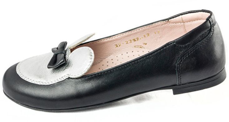 Туфли подростковые (1441) материал Натуральная кожа, цвет Черный  для девочки 31-40 размеры – Sole Kids. Фото 4