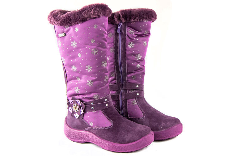 Floare Зимові чоботи (1321) для дівчинки, матеріал Мембрана, Фіолетовий колір, 31-36 розміри. Фото 3