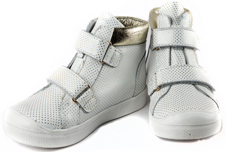 Демісезонні черевики для дівчинки (1345) для дівчинки, матеріал Натуральна шкіра, Білий колір, 23-26 розміри – Sole Kids. Фото 2