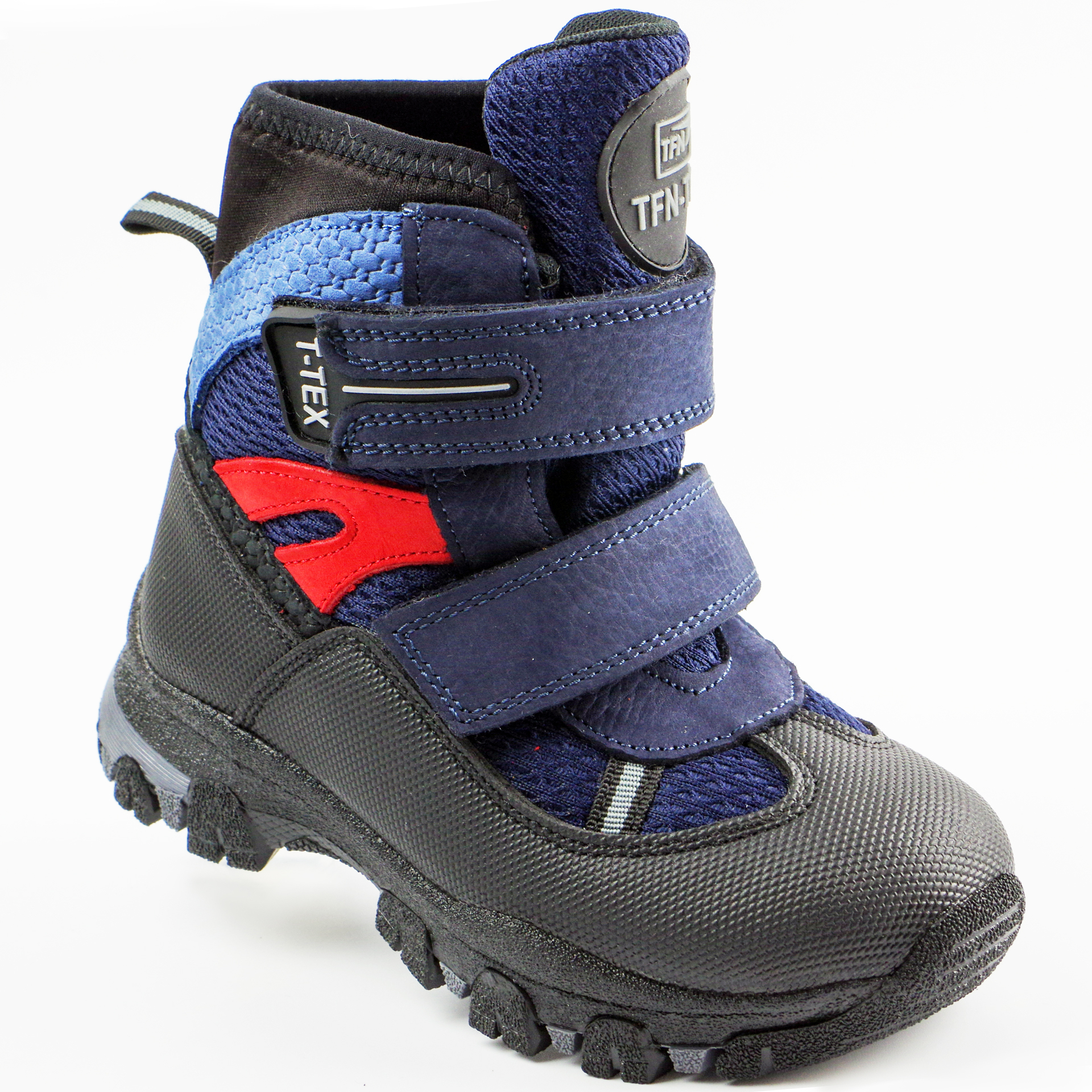 Зимние ботинки (2148) материал Мембрана, цвет темно-синий  для мальчиков 26-30 размеры – Sole Kids