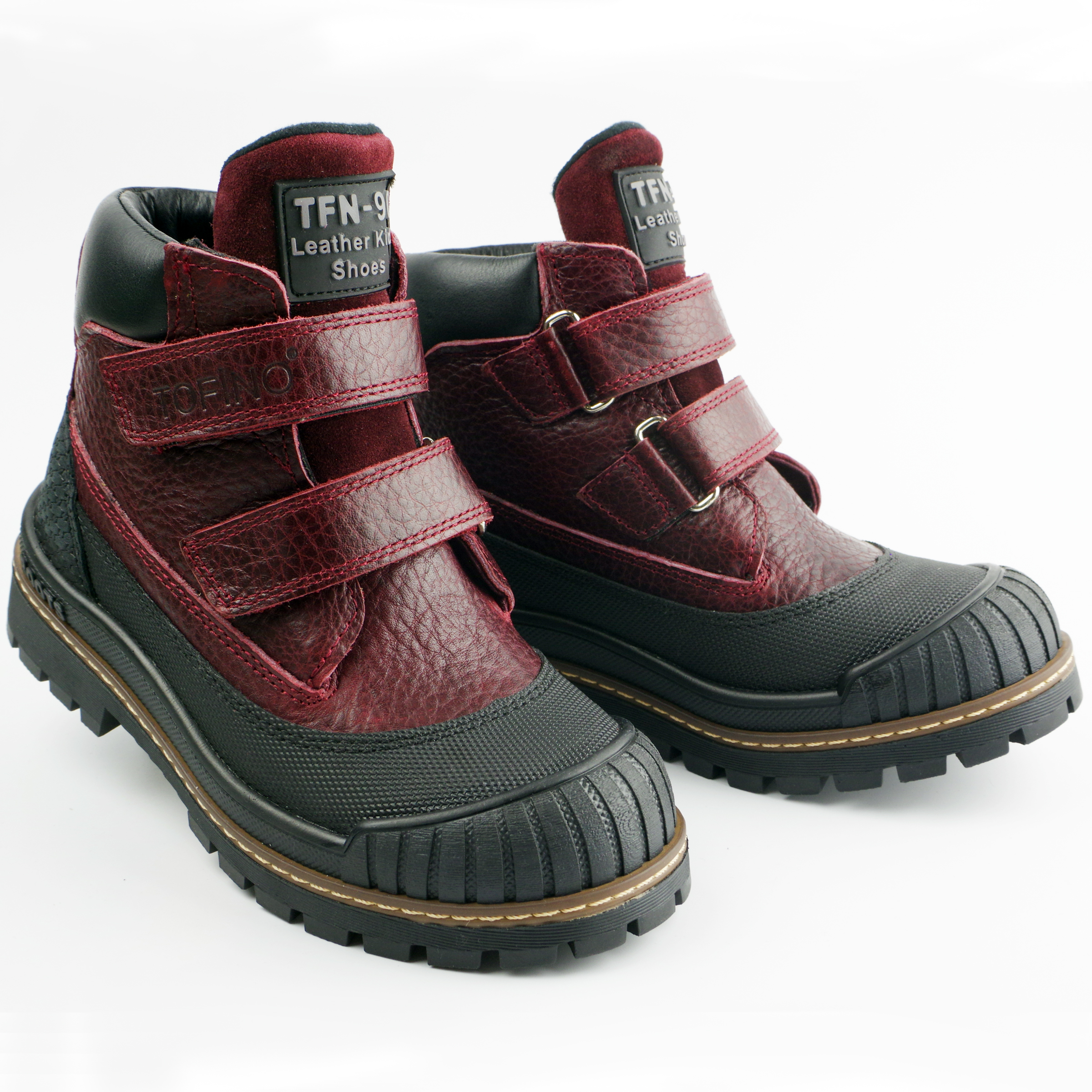 Демисезонные ботинки (2149) материал Нубук, цвет Бордовый  для девочки 31-36 размеры – Sole Kids. Фото 2