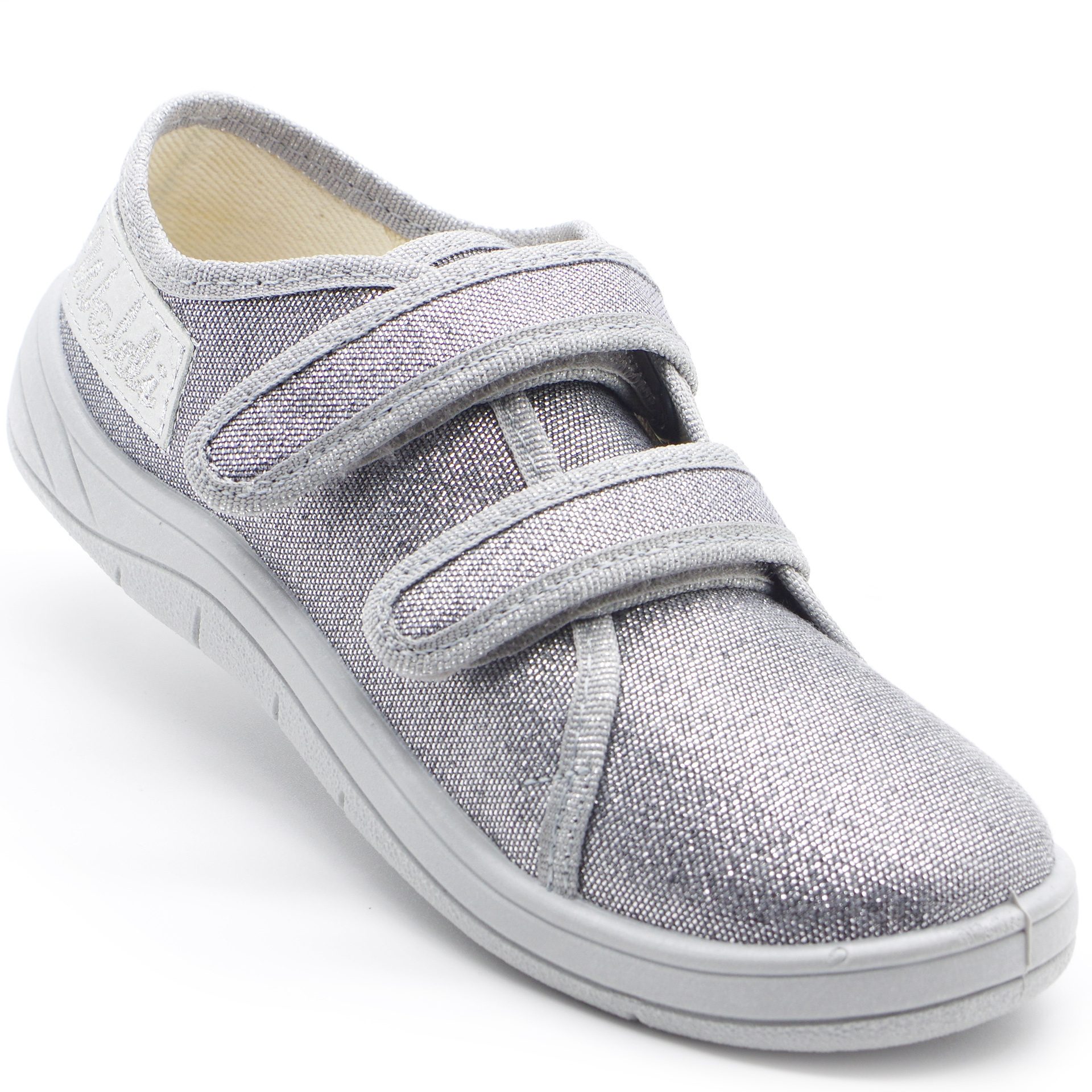 Текстильная обувь для девочек Waldi Кеды (2210) цвет Серебрянный 30-36 размеры – Sole Kids