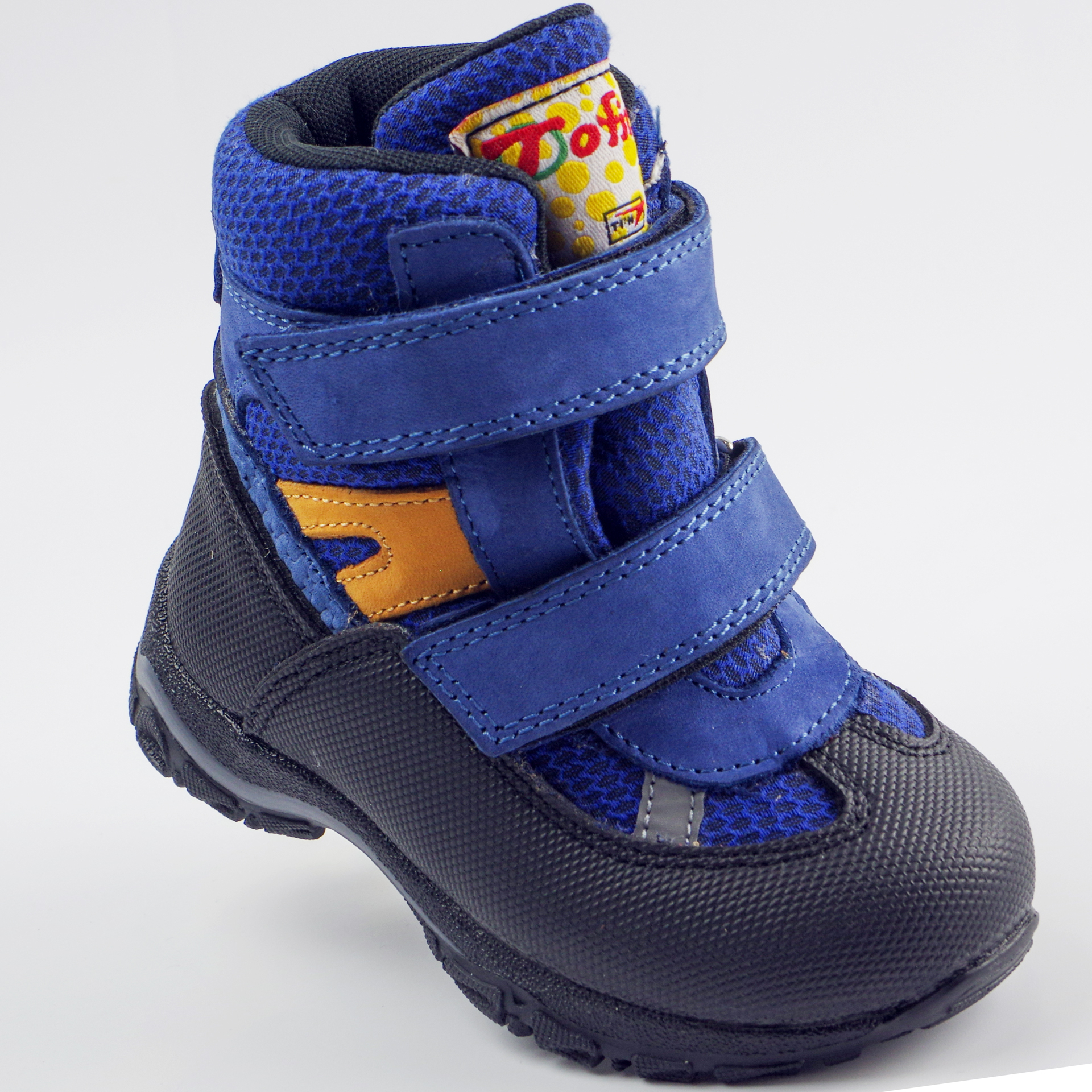 Зимние мембранные ботинки (2146) материал Мембрана, цвет Синий  для мальчиков 22-25 размеры – Sole Kids. Фото 1