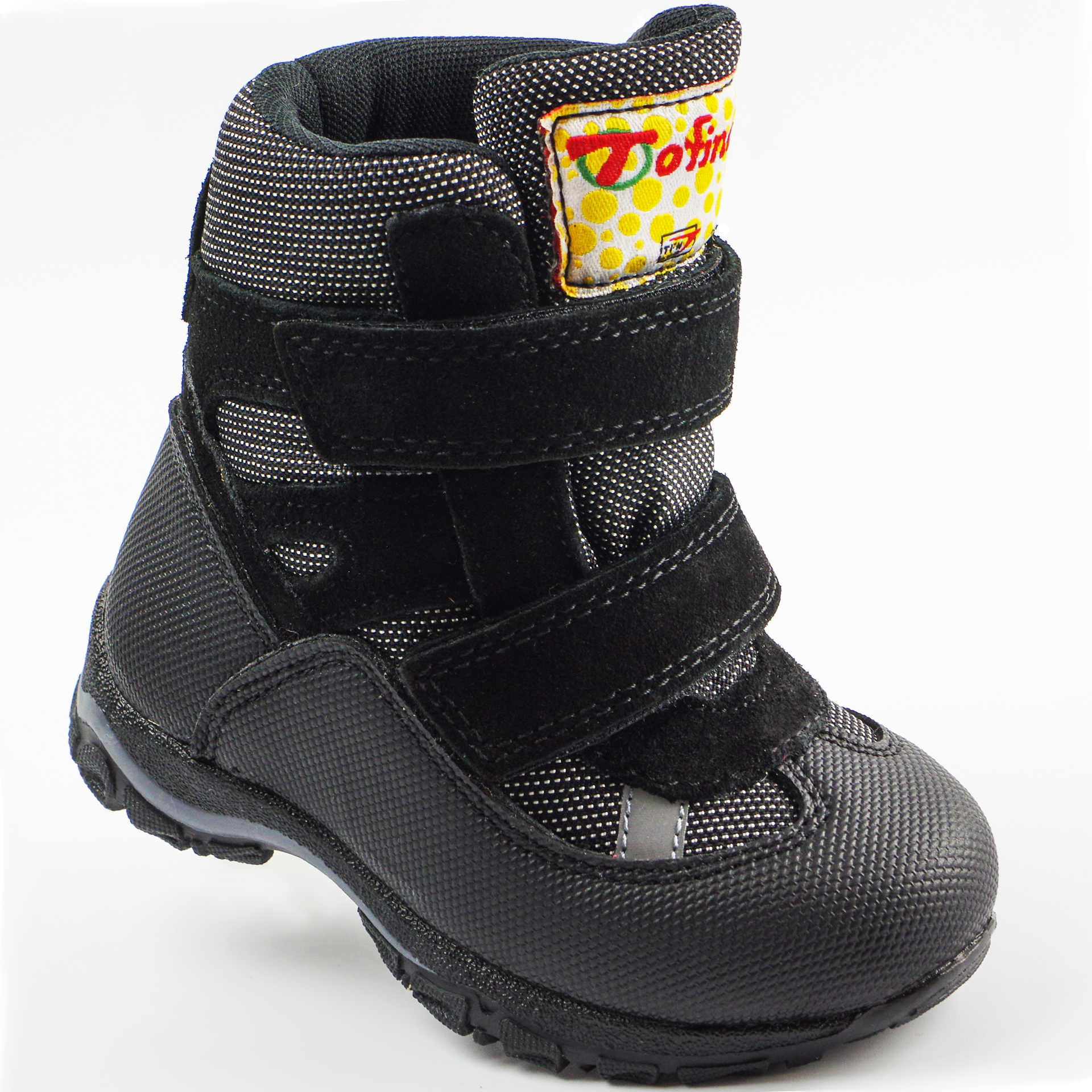 Зимові мембранні черевики (2147) для хлопчика, матеріал Мембрана, Чорний колір, 22-25 розміри – Sole Kids