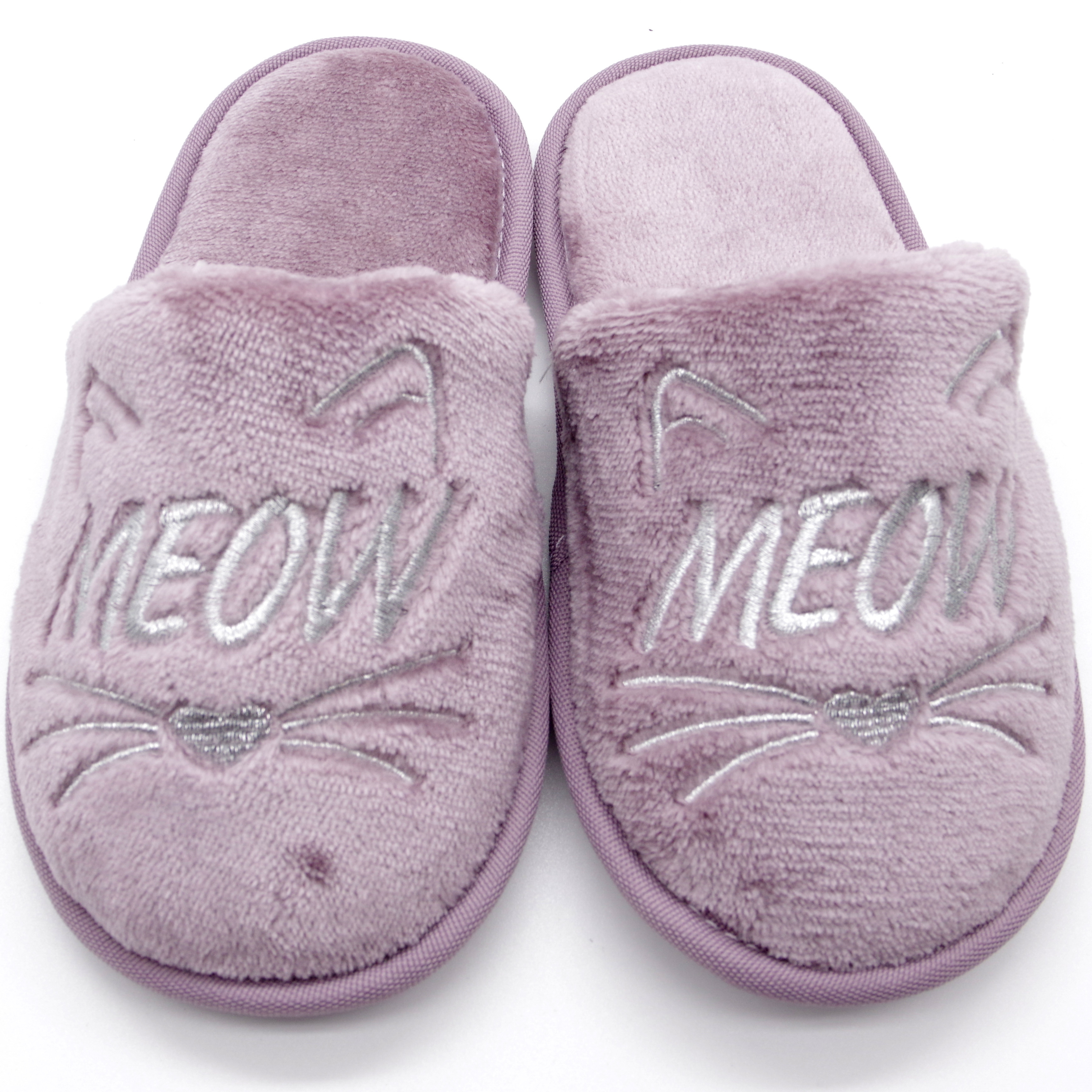 Домашнє взуття для дівчинки, капці meow (2249) Рожевий колір, 28-37 розміри – Sole Kids