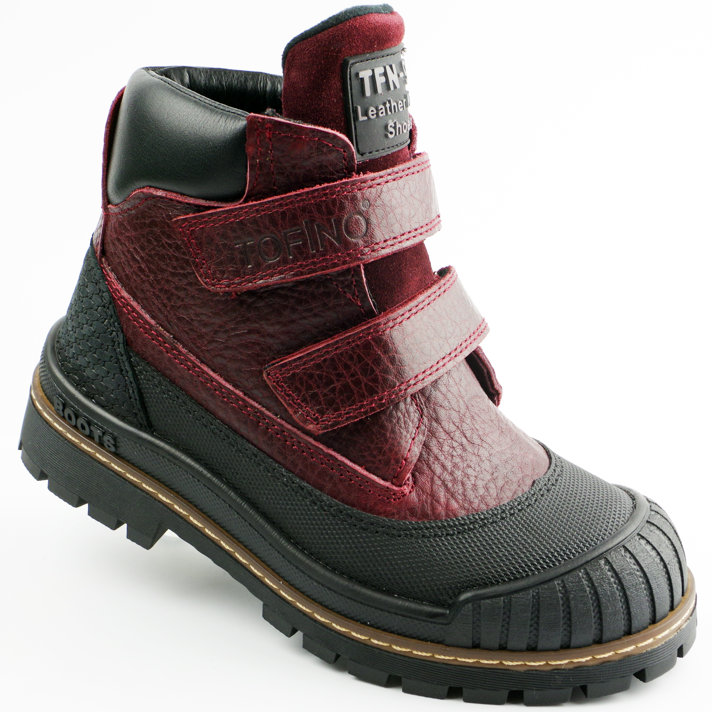 Демисезонные ботинки (2149) материал Нубук, цвет Бордовый  для девочки 31-36 размеры – Sole Kids. Фото 1