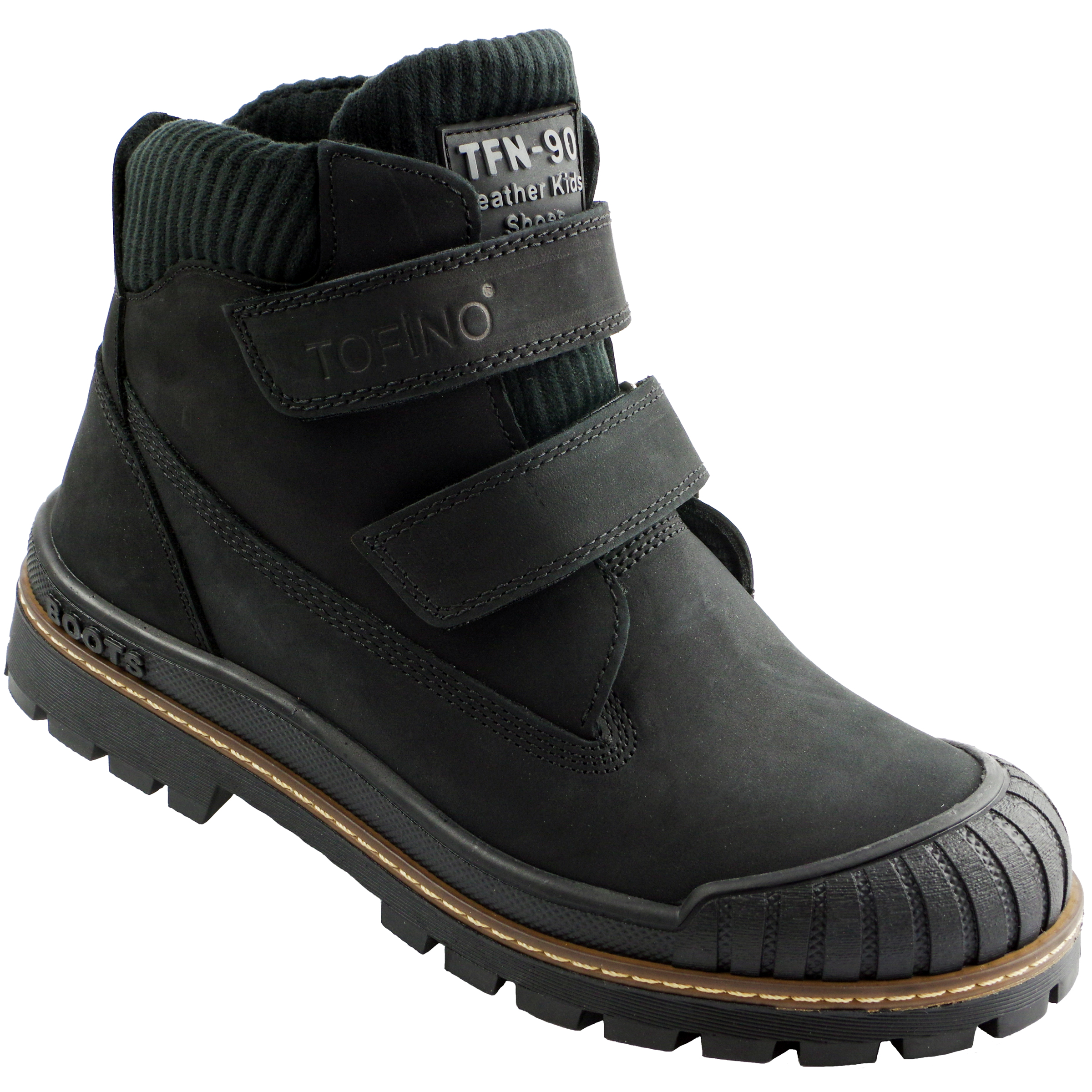Ботинки подростковые (2142) материал Нубук, цвет Черный  для мальчиков 37-40 размеры – Sole Kids