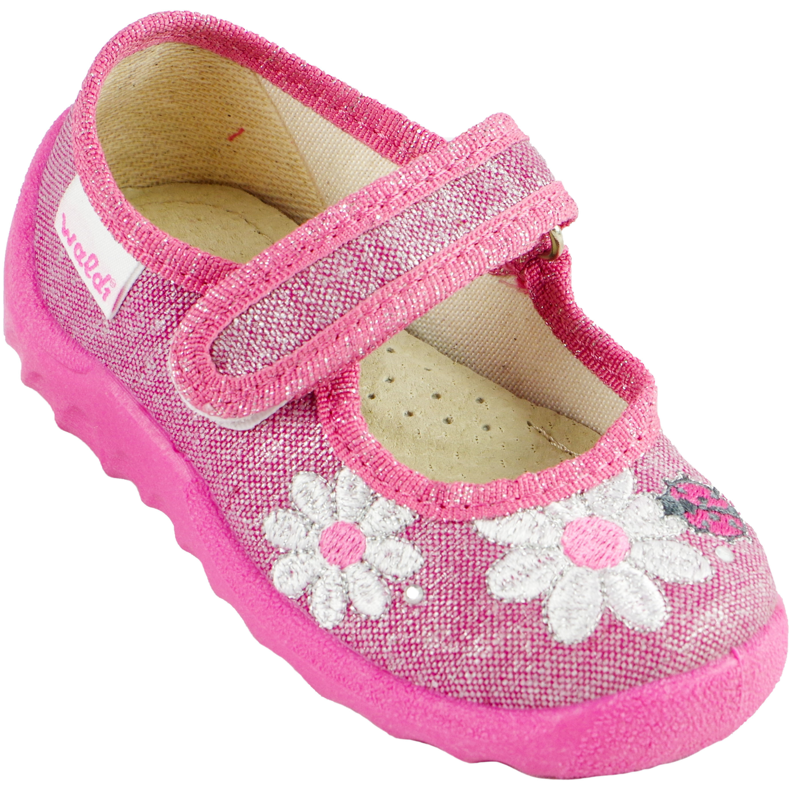 Текстильная обувь для девочек Waldi Тапочки детские (1297) цвет Розовый 21-27 размеры – Sole Kids. Фото 1