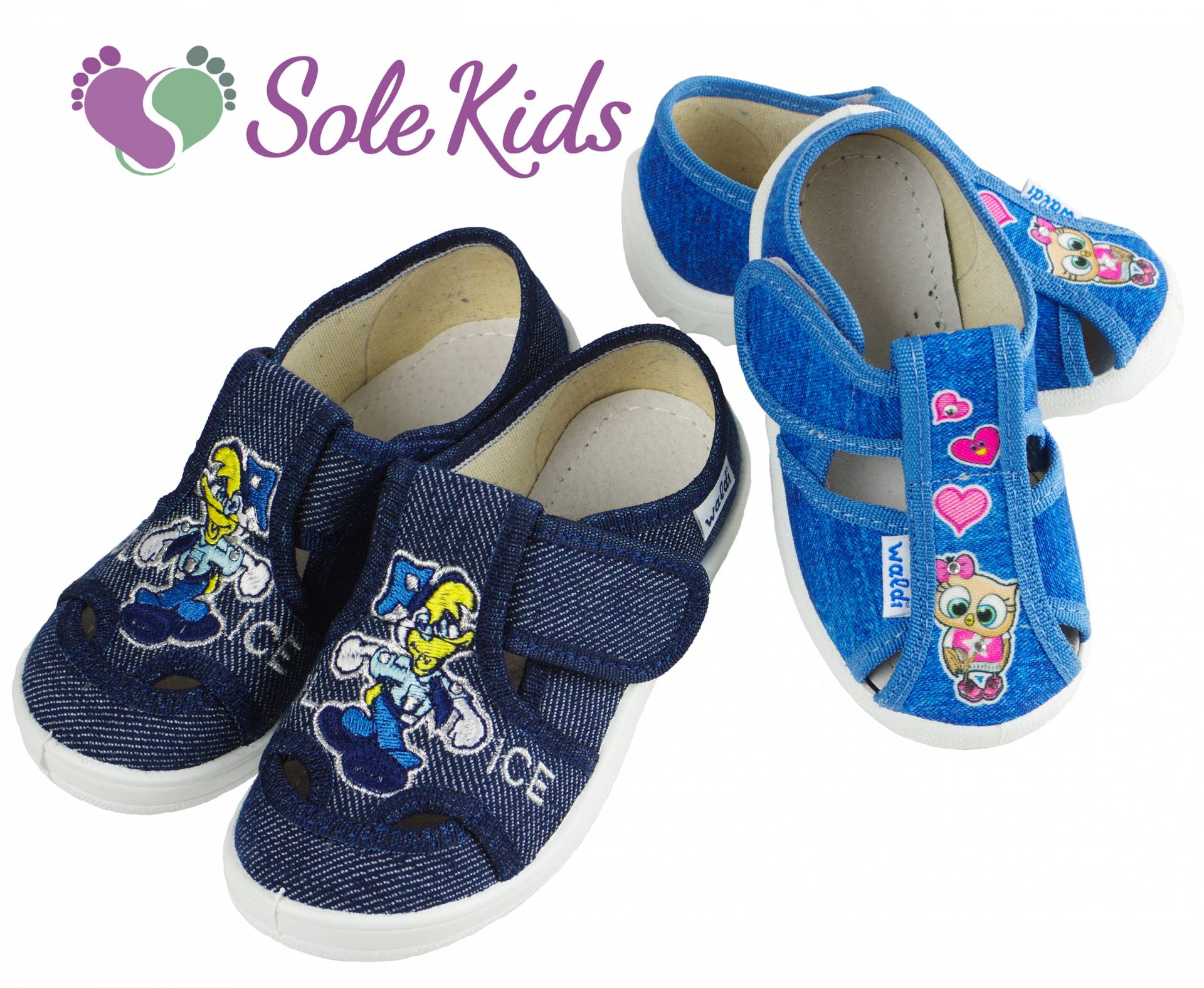 Текстильні капці для дітей TM Waldi в магазині взуття Sole Kids